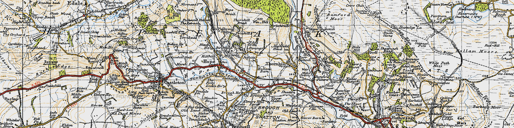 Old map of Derwent Valley Heritage Way in 1947