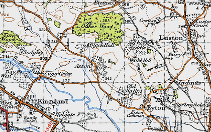 Old map of Aston in 1947