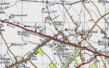 Old map of Aston Clinton in 1946