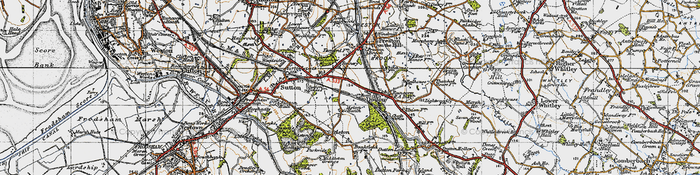 Old map of Aston Heath in 1947