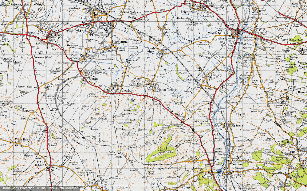 Old Map of Aston Tirrold, 1947 in 1947