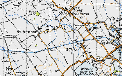Old map of Astrope in 1946
