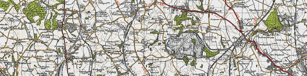 Old map of Broadoak Hill in 1947