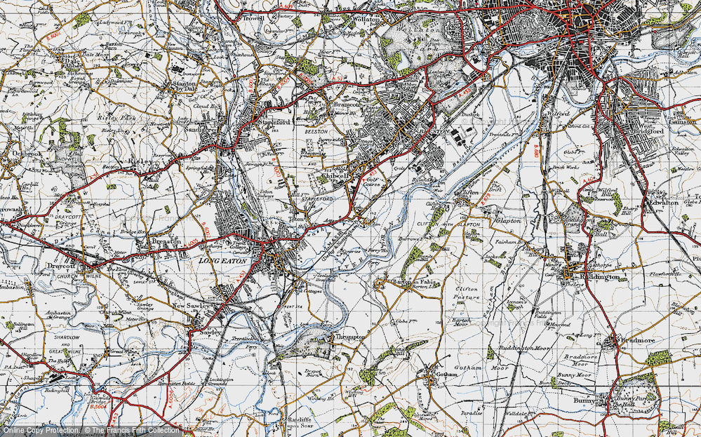 Old Map of Attenborough, 1946 in 1946