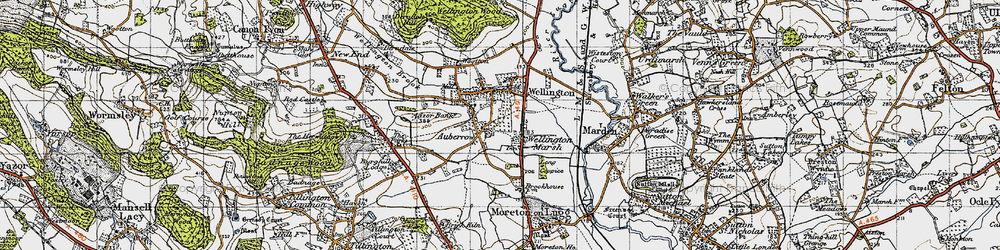 Old map of Adzor Bank in 1947