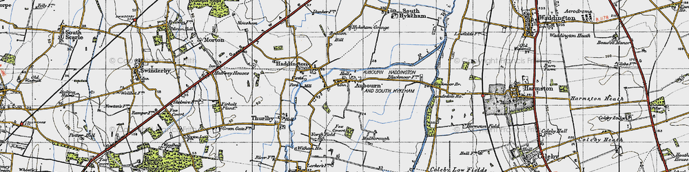 Old map of Blackmoor Br in 1947