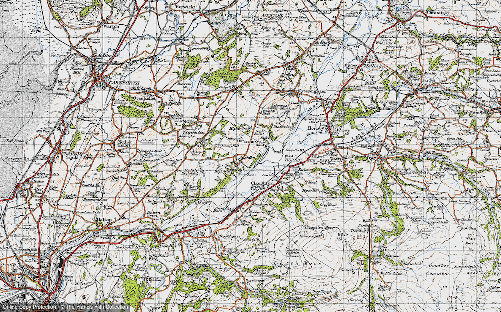 Old Map of Aughton, 1947 in 1947