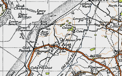 Old map of Old Splott Rhine in 1946