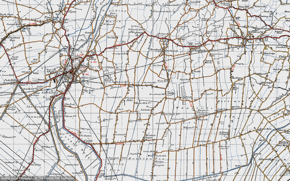 Old Map of Austendike, 1946 in 1946