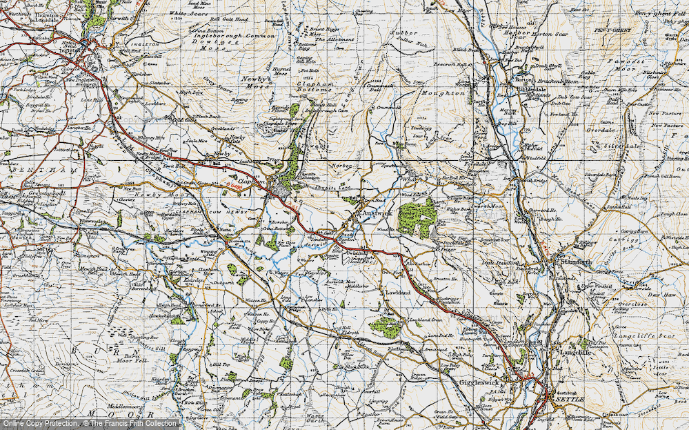 Old Map of Austwick, 1947 in 1947