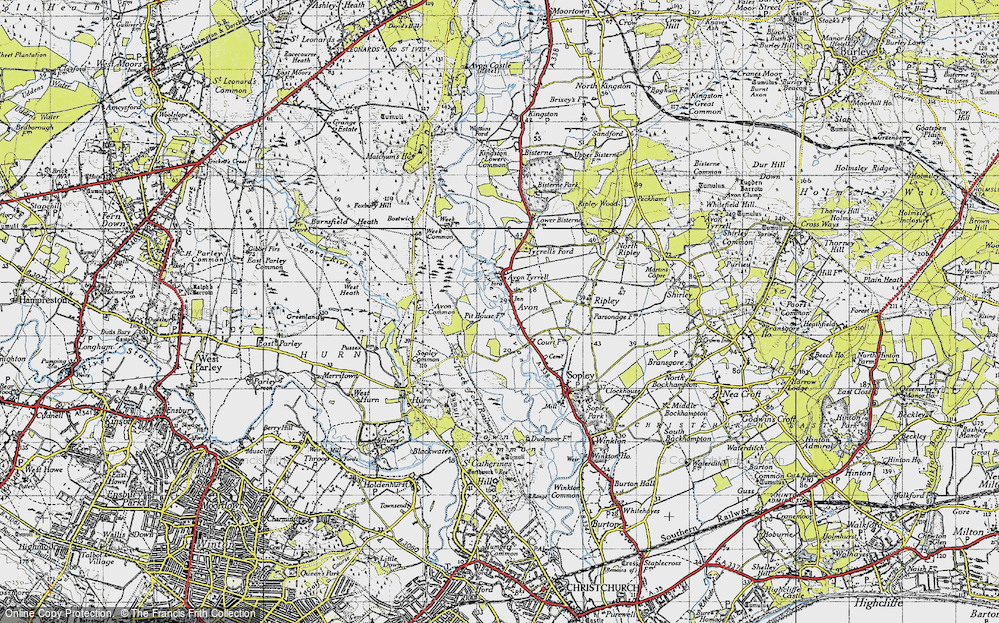Old Map of Avon, 1940 in 1940