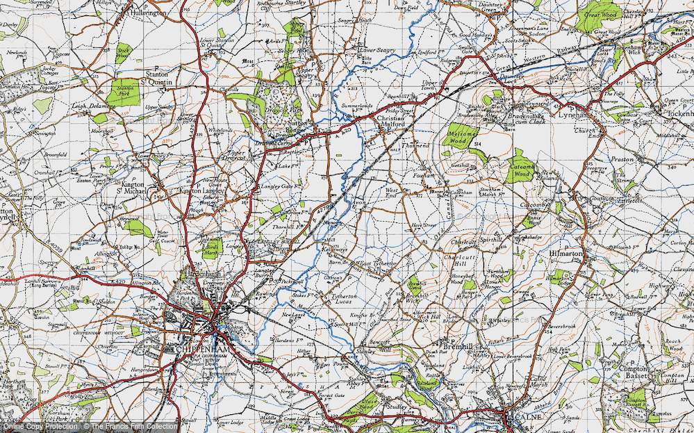 Old Map of Avon, 1947 in 1947