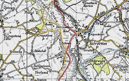 Old map of Axtown in 1946