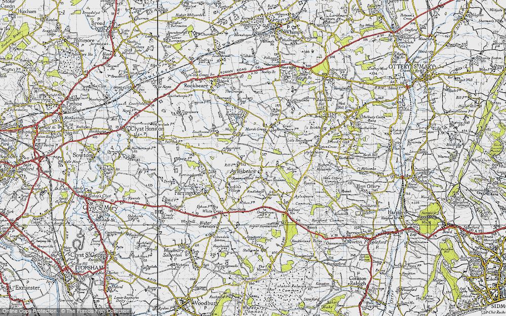 Old Map of Aylesbeare, 1946 in 1946