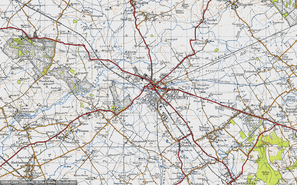 Old Map of Aylesbury, 1946 in 1946