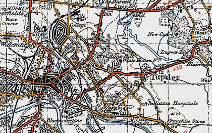 Old map of Aylestone Hill in 1947