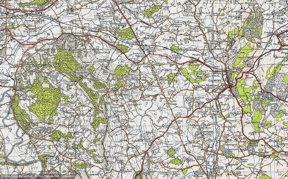 Old Map of Aylton, 1947 in 1947