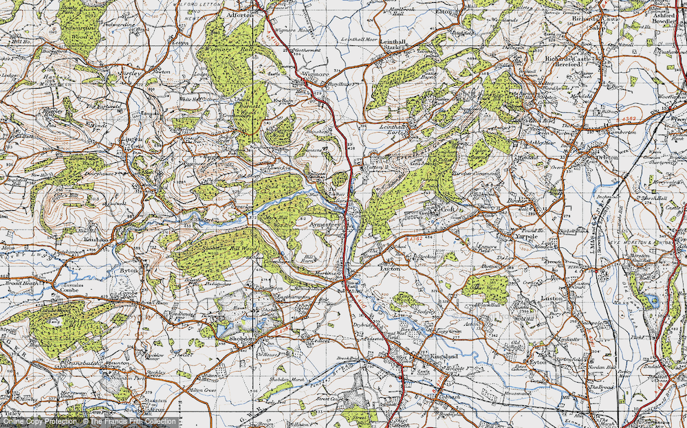 Old Map of Aymestrey, 1947 in 1947
