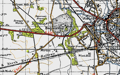Old map of Morton in 1947