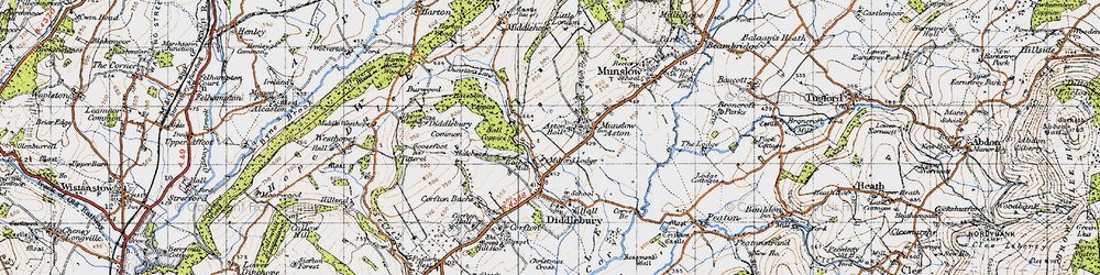 Old map of Bache Mill in 1947
