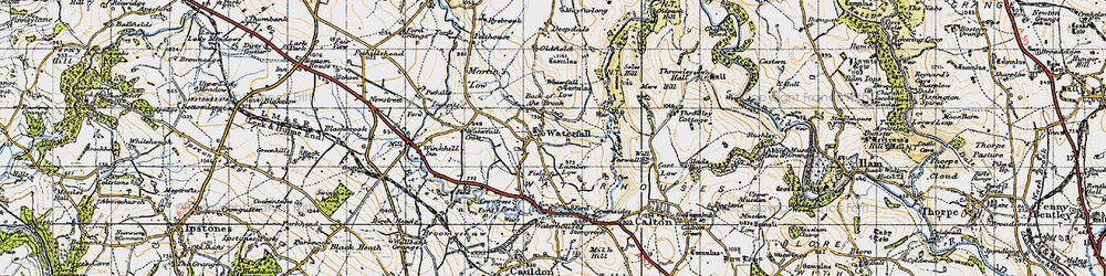 Old map of Back o'th' Brook in 1946