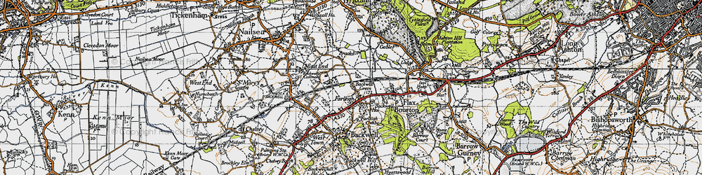Old map of Backwell Green in 1946