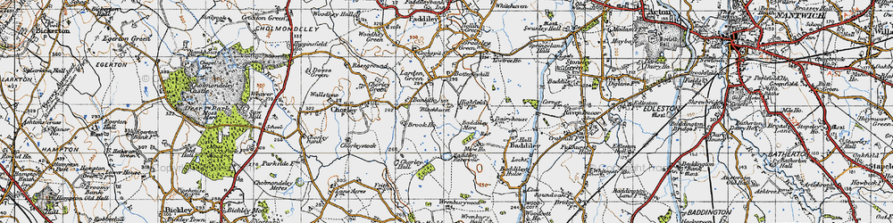 Old map of Blackhurst in 1947