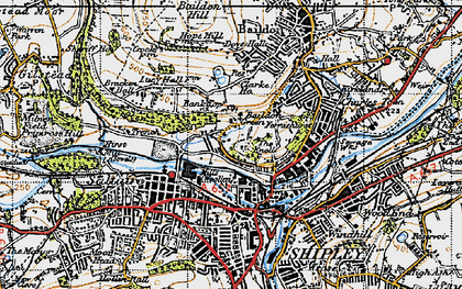 Old map of Baildon Green in 1947
