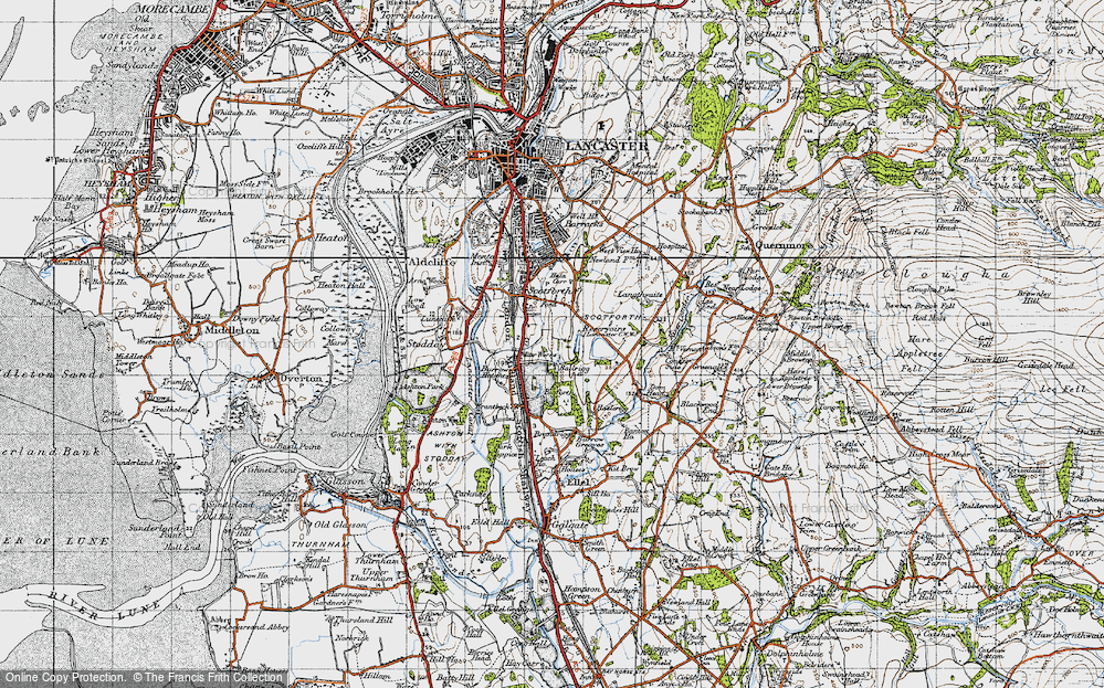 Old Map of Bailrigg, 1947 in 1947