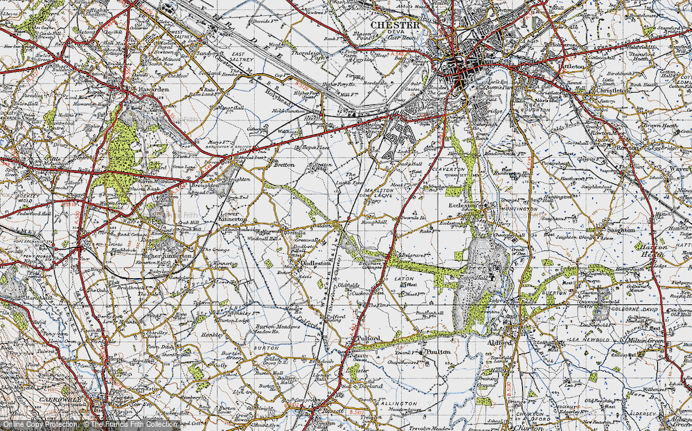 Old Map of Balderton, 1947 in 1947