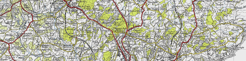 Old map of Baldslow in 1940