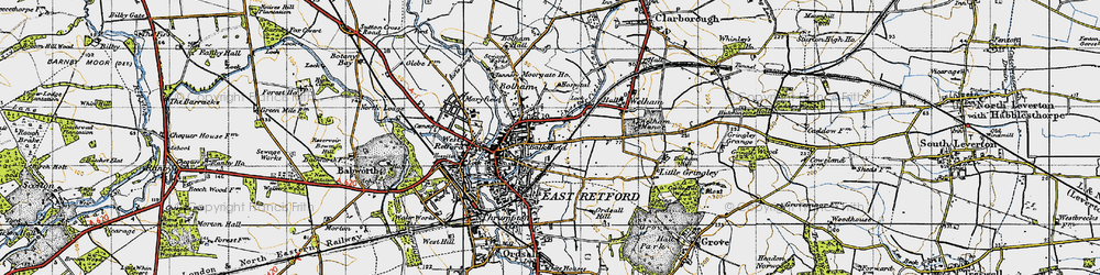 Old map of Balk Field in 1947