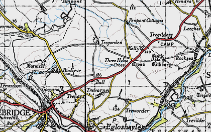 Old map of Ball in 1946