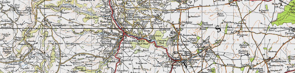 Old map of Box Ho in 1946