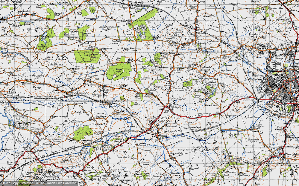 Old Map of Ballard's Ash, 1947 in 1947
