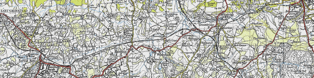 Old map of Balls Green in 1946