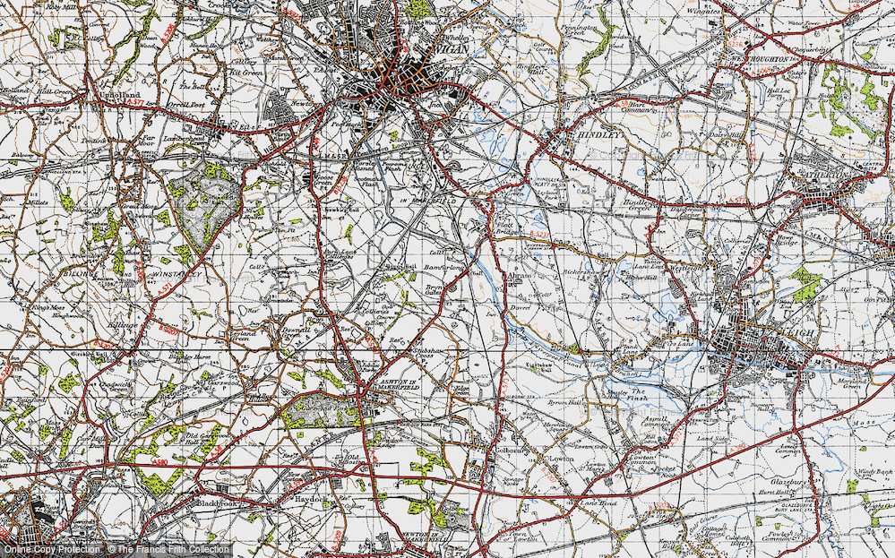 Old Map of Bamfurlong, 1947 in 1947