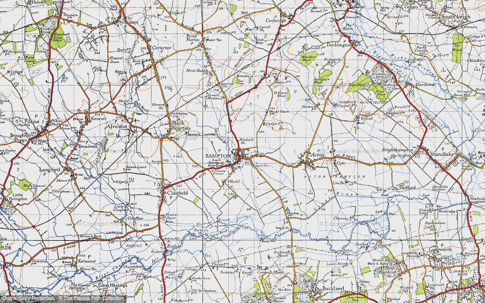 Old Map of Bampton, 1947 in 1947