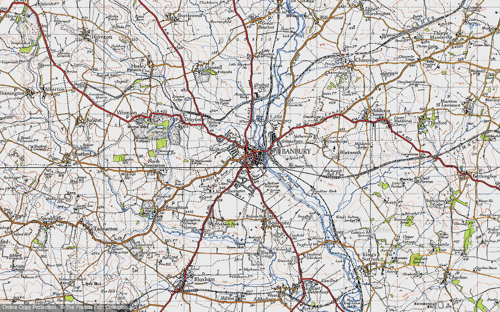 Old Map of Banbury, 1946 in 1946