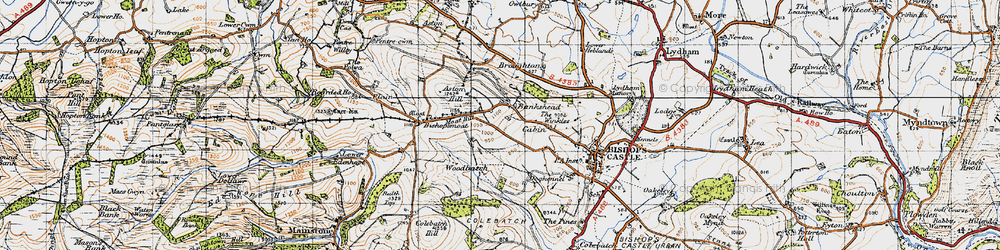 Old map of Bankshead in 1947