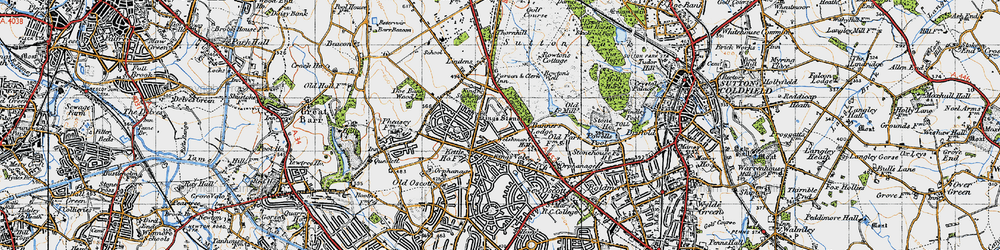 Old map of Westwood Coppice in 1946