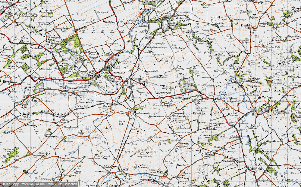 Old Map of Bareless, 1947 in 1947