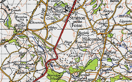 Old map of Barlake in 1946