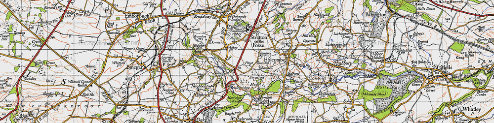 Old map of Barlake in 1946