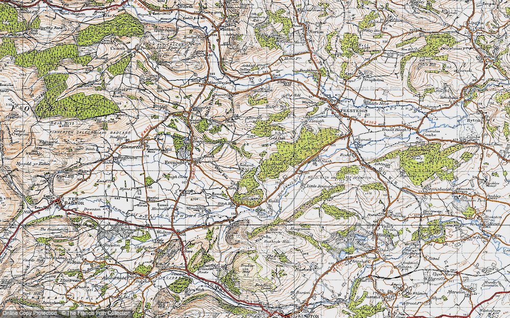 Old Map of Barland, 1947 in 1947