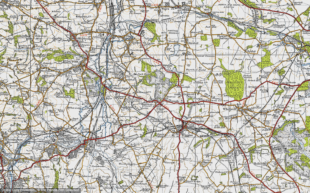 Old Map of Barlborough, 1947 in 1947