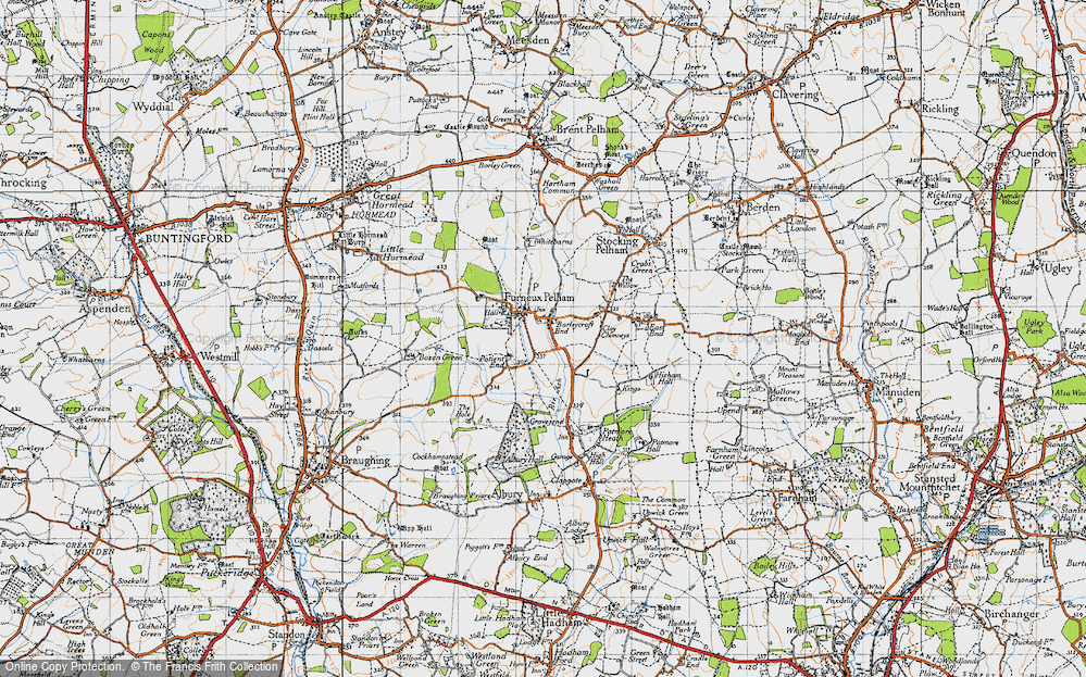 Old Map of Barleycroft End, 1946 in 1946