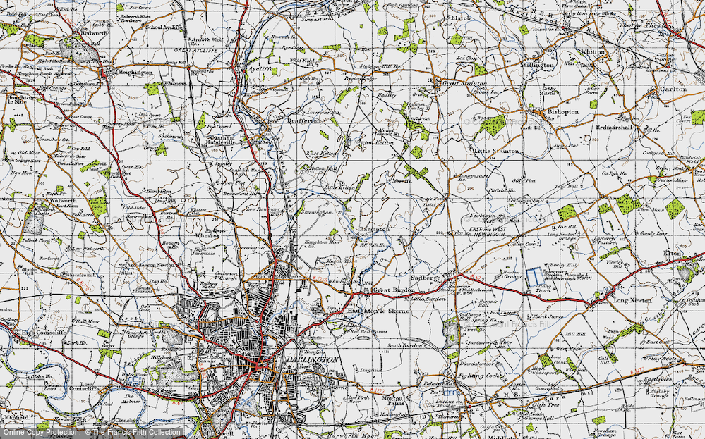 Old Map of Barmpton, 1947 in 1947
