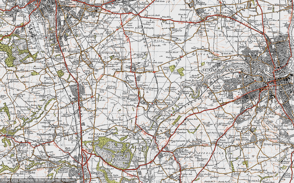 Old Map of Barmston, 1947 in 1947