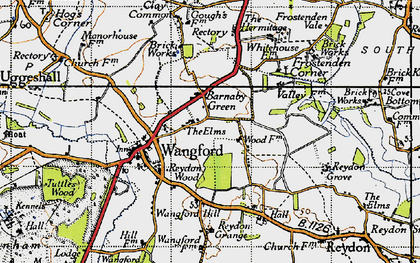 Old map of Barnaby Green in 1946